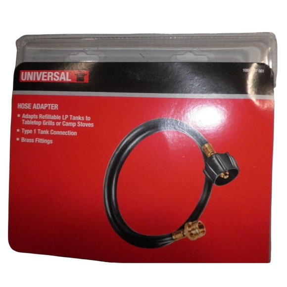 4 ft. Hose with Adaptor Model #711-0004 For 20# Tank to 1 lb. Gas Regulator - Picture 1 of 5